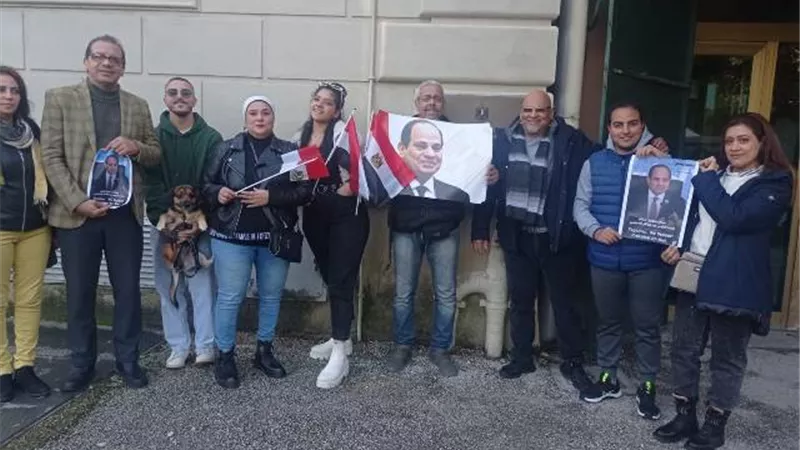 المصريون المشاركون بانتخابات الرئاسة فى روما : 
