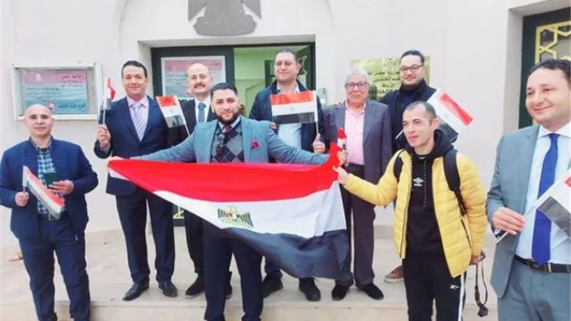 اقبال مشرف من الجالية المصرية بالمغرب على التصويت بانتخابات الرئاسة