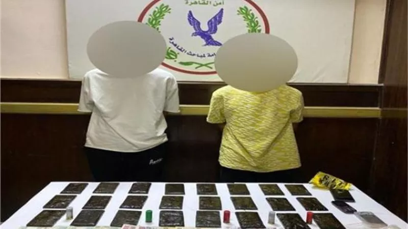 ضبط مسجلين خطر بحوزتهما حشيش فى عين شمس