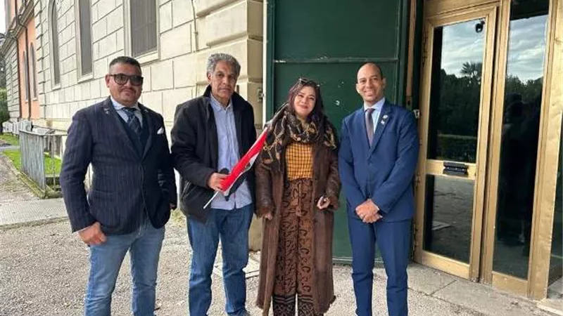 سيمفونية في حب الوطن .. أبناء الجالية المصرية فى روما يدلون بأصواتهم بالانتخابات الرئاسية