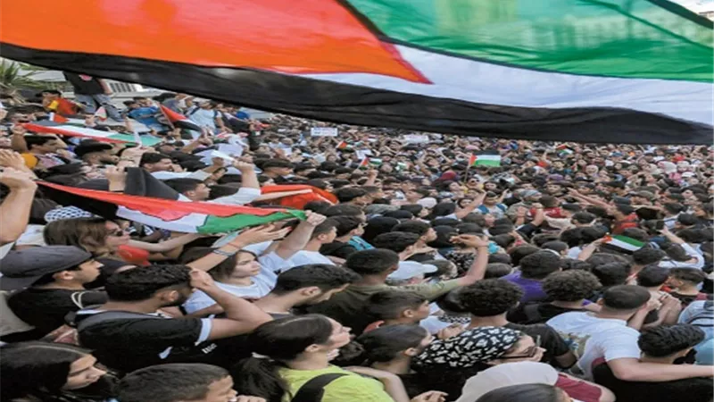 التظاهرات الداعمة لفلسطين صراع في رأس إسرائيل