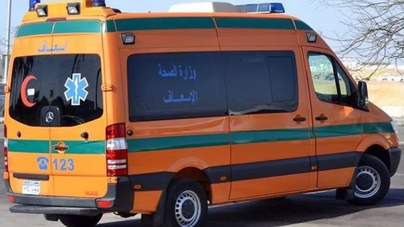 اصابة شخص سقط عليه باب سيارة تابع لمجلس مدينة أجا بالدقهلية