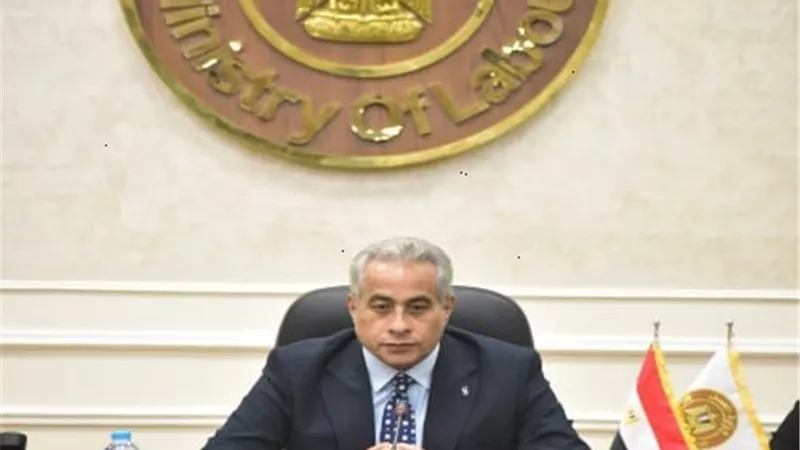وزير العمل يناقش مع وفد 