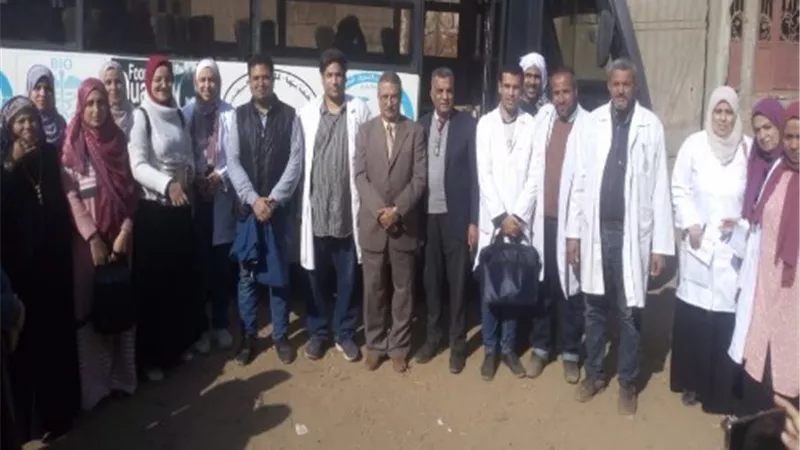 جامعة بنها تنظم قوافل طبية وبيطرية وزراعية بقرية العمار الكبري