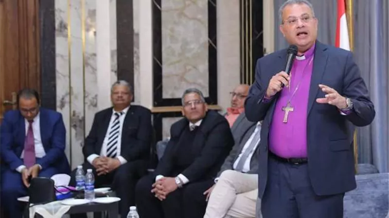 رئيس الإنجيليةووفدًا من الكنيسةالإنجيلية بأمريكا في زيارة بالمنيا