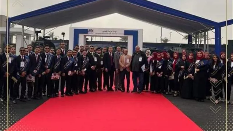 طلاب جامعة سوهاج يشاركوا بفعاليات المعرض الدولي للصناعات