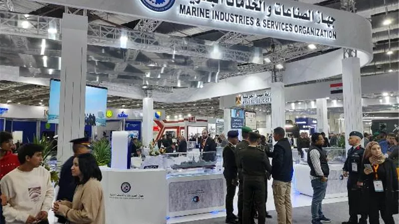 الجهمورية أونلاين داخل جناح الصناعات والخدمات البحرية بمعرض إيديكس ٢٠٢٣