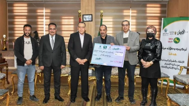 توصيل مياه الشرب بالمجان للأسر الأولى بالرعاية بالشرقية