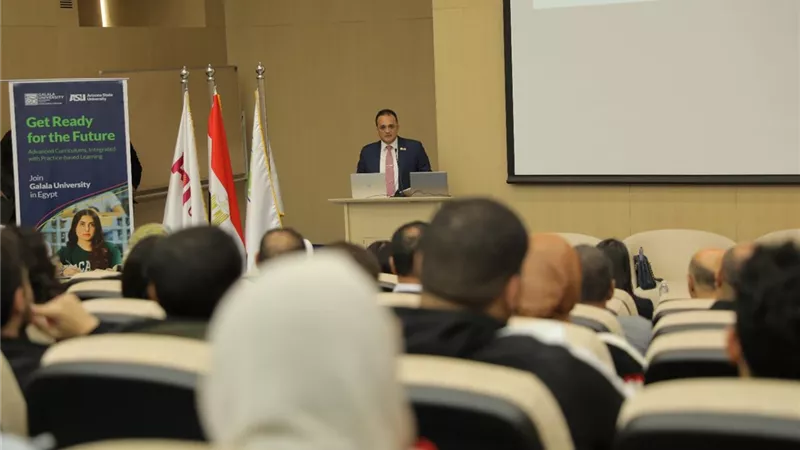 «نعم للمشاركة.. لا للشائعات.. خليك ايجابي» في ندوة بجامعة الجلالة