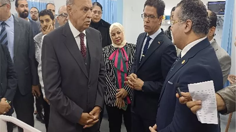 محافظ القليوبية ورئيس جامعة بنها يفتتحان تطوير وحدة قسطرة القلب بالمستشفي الجامعي