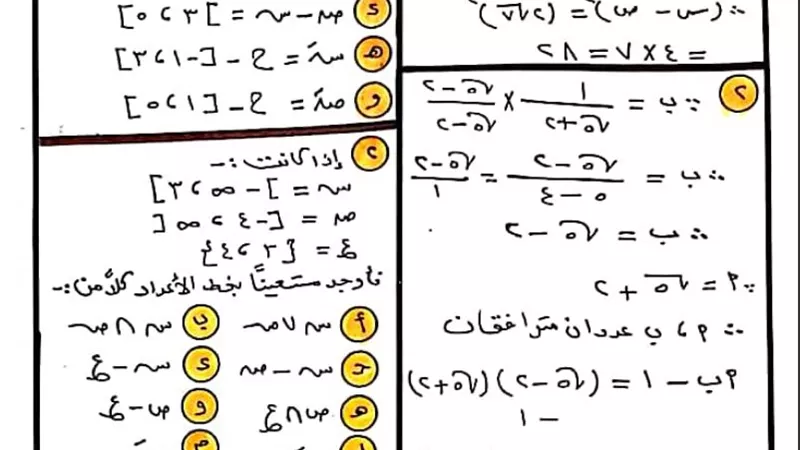 الخلطة السحرية فى الجبر للصف الثاني الاعدادى