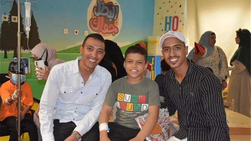 فريق جامعة جنوب الوادي تدعم الاطفال مرضي السرطان بالاقصر