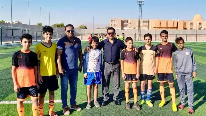 رئيس الإتحاد المصري للميني فوتبول يحضر نهائى البراعم بجنوب سيناء