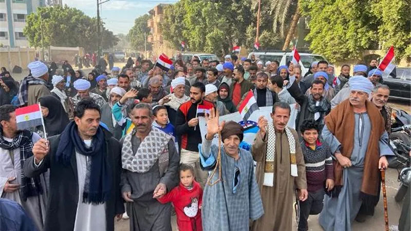 مسيرات لمستقبل وطن أسيوط لحث المواطنين على التصويت في الانتخابات