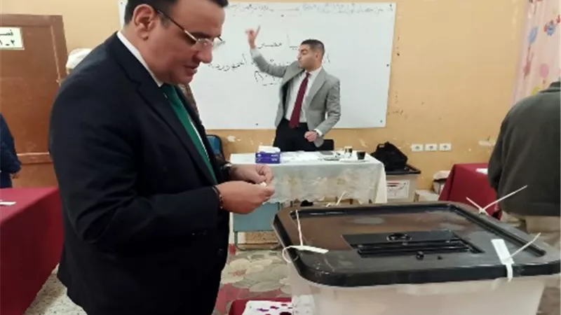 النائب صلاح حسب الله يدلي بصوته في الانتخابات الرئاسية