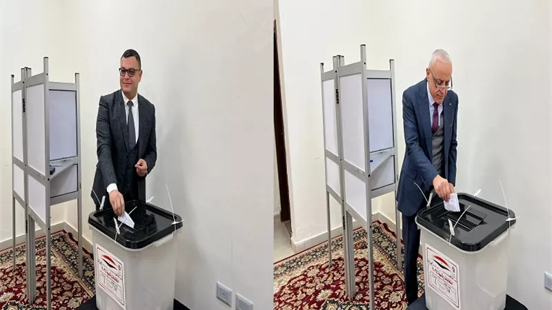 عمارة والشربيني يفتتحان لجنة الانتخابات الرئاسية بمقر العاصمة