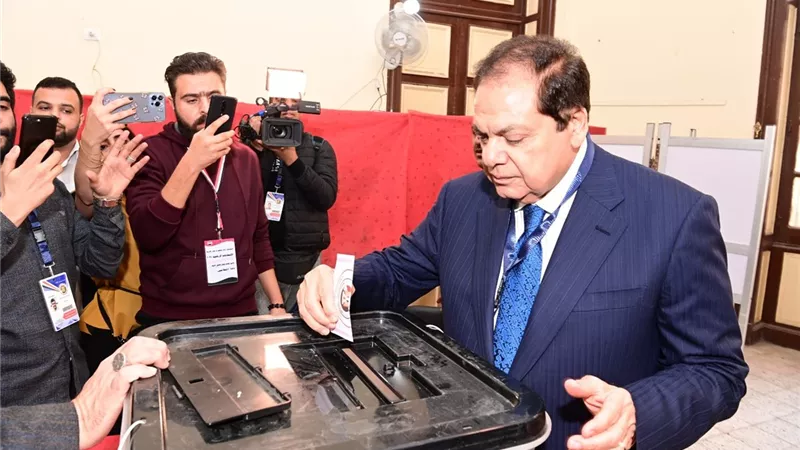 وكيل مجلس النواب يدلي بصوته في الانتخابات الرئاسية