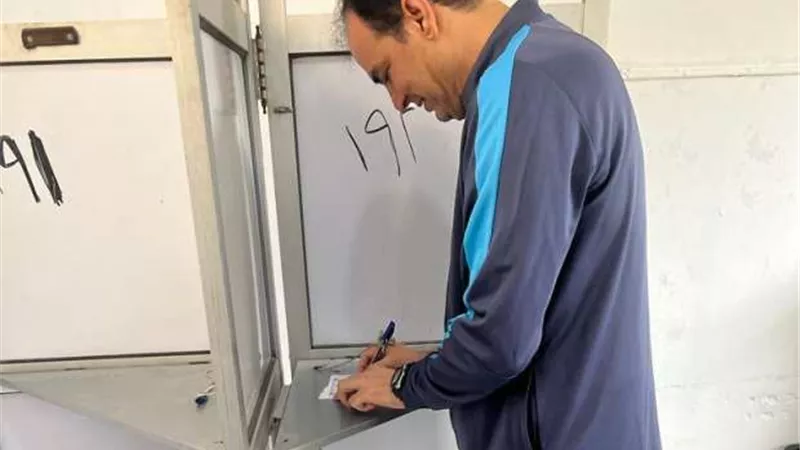 عبد الحميد بسيوني يدلي بصوته في الانتخابات الرئاسية 2024