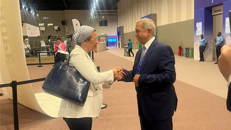وزيرة البيئة تلتقى رئيس الأكاديمية العربية للعلوم والتكنولوجيا