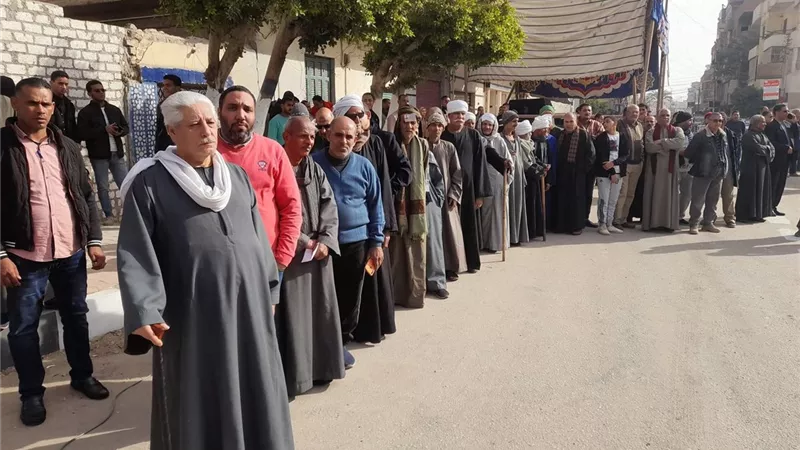 حشود كبيرة بمركز «ديروط» وقراها للمشاركة في الانتخابات الرئاسية 2024