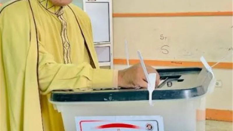 الشيخ الطاروطى يدلي بصوته في الإنتخابات الرئاسية