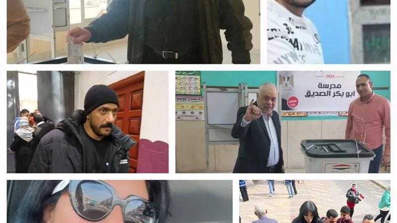 نجوم الفن يرسمون البهجة علي وجوه الناخبين أثناء مشاركتهم في انتخابات الرئاسة