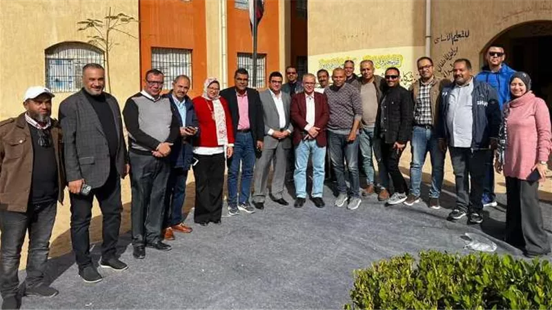 رؤساء أجهزة العبور والعبور الجديدة يتفقدان اللجان الإنتخابية صور