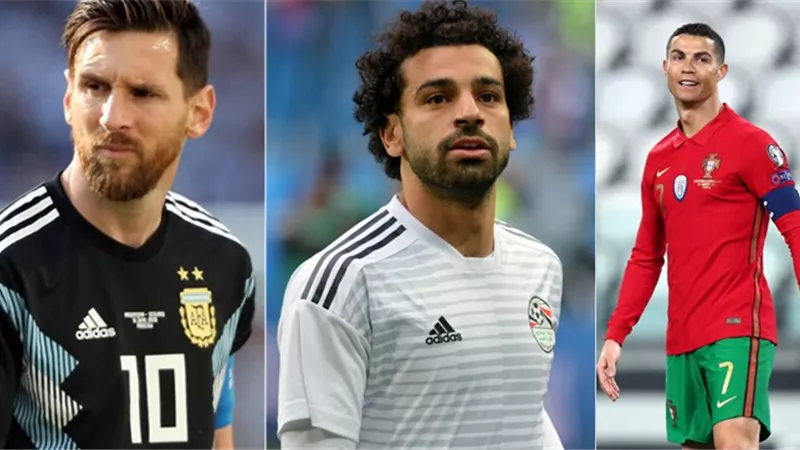 صلاح ينافس ميسي ورونالدو على جائزة أفضل لاعب في 2023