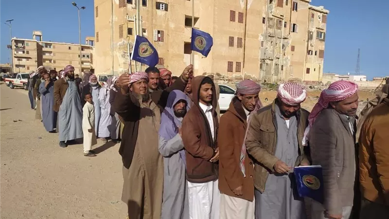 أبناء مطروح يصطفون أمام اللجان للمشاركة في الانتخابات الرئاسية