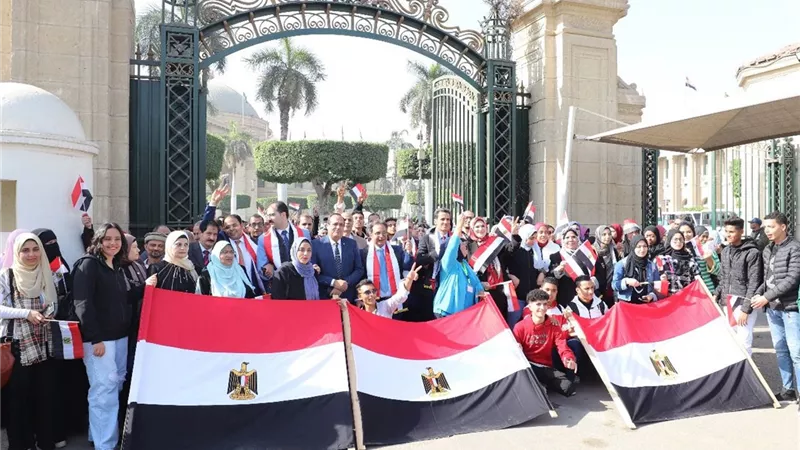 جامعة القاهرة تشارك بقوة في العرس الديموقراطي للانتخابات الرئاسية