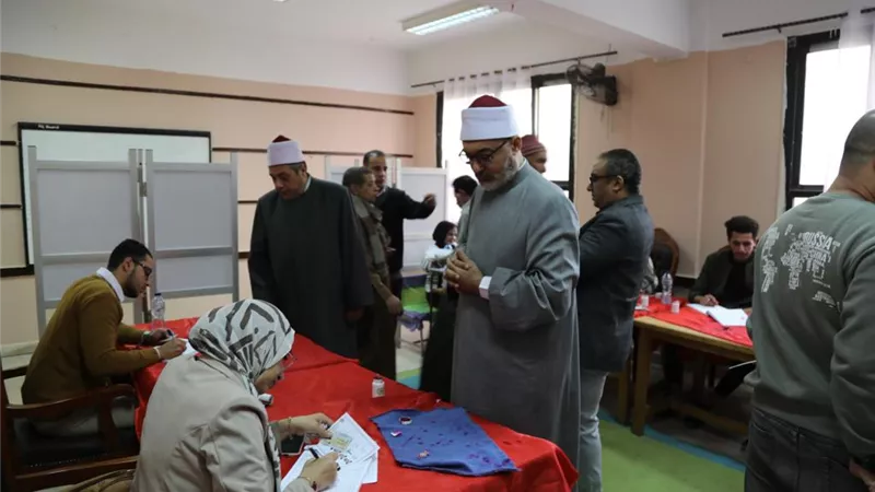 قيادات الأزهر يدلون بأصواتهم في الانتخابات الرئاسية ٢٠٢٤