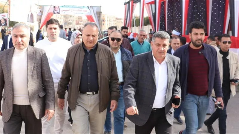 قيادات جهاز السادات تتفقد اللجان الإنتخابية وعبدالحليم يدلى بصوته
