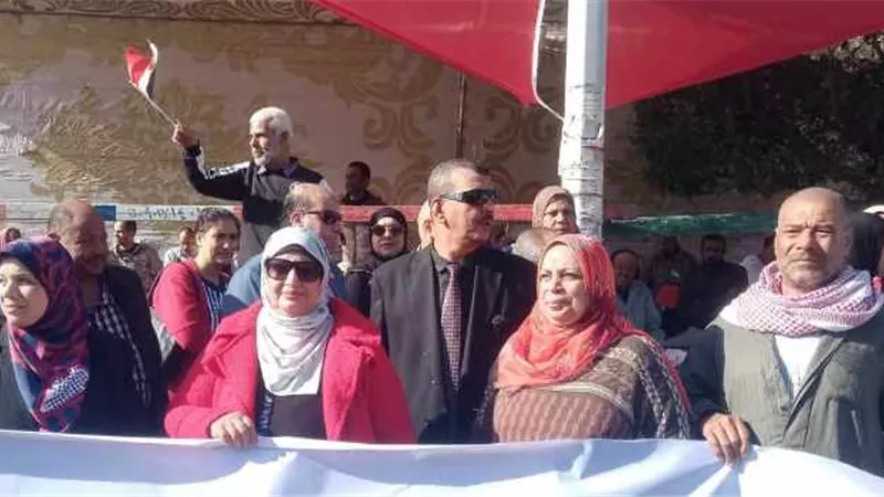 تعليم دمياط الجديدة ينظم مسيرة للحث على المشاركة في الإنتخابات