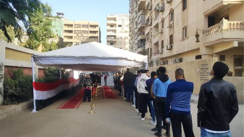اقبال من الناخبين على لجنة نبوية موسى بمدينة نصر
