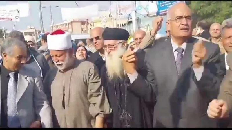 يتقدمها رجال الدين.. مسيرة حاشدة للجان الانتخابات بالمنوفية