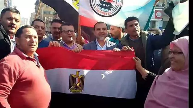 غزل دمياط تنظم مسيرة لحث المواطنين علي المشاركة بالإنتخابات