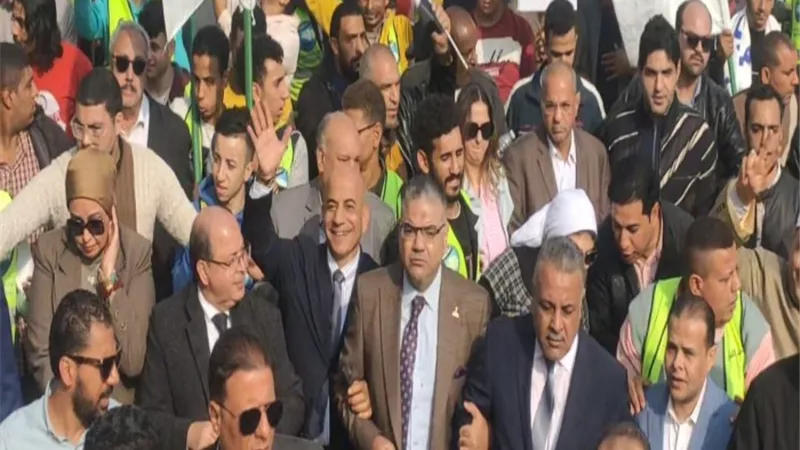 بمسيرات حاشدة..مستقبل وطن بالقليوبية يشارك فى الانتخابات الرئاسية