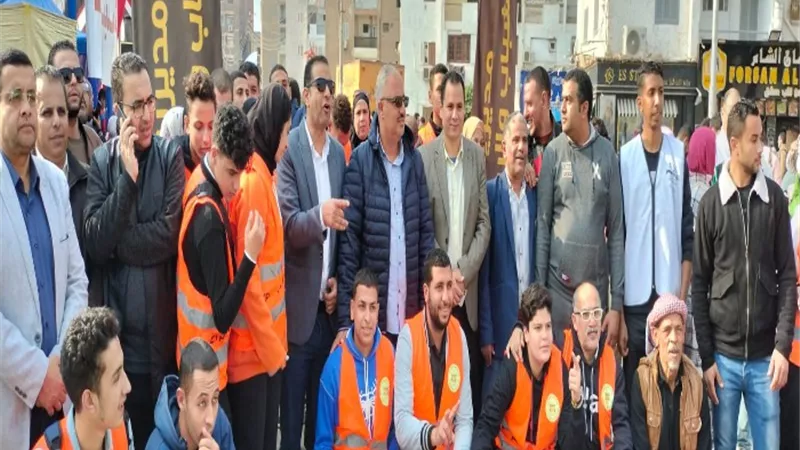 مسيرات للشباب والرياضة بالقليوبية للمشاركة فى الانتخابات الرئاسية