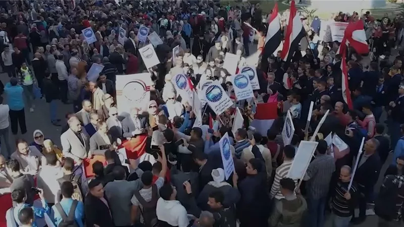 مسيرة حاشدة لمستقبل وطن بالبحيرة