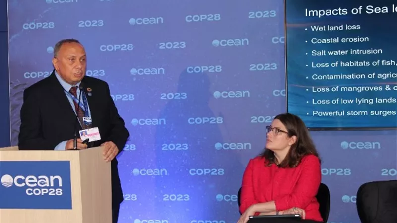 القومى لعلوم البحار يناقش آثار ارتفاع منسوب سطح البحر في COP28