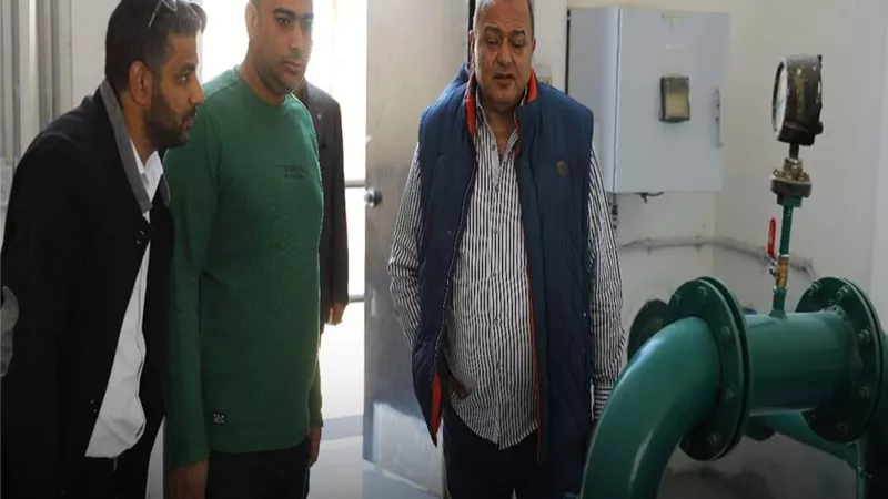 رئيس مياه المنيا يتفقد محطة مياه سلطانة