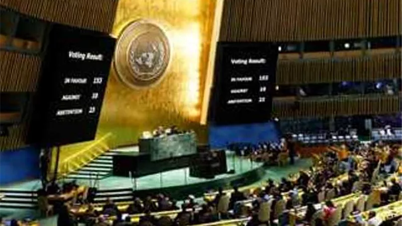 ترحيب فلسطيني باعتماد الأمم المتحدة لقرار يُطالب بالوقف الفوري للعدوان الإسرائيلي على غزة